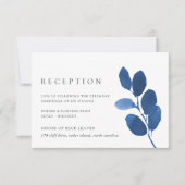 Kaart voor geperste botanische receptie | Indigo (Voorkant)