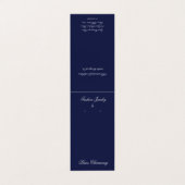 Kaart voor getentte marinescherm en grijze driehoe visitekaartje (Buitenkant ongevouwen)