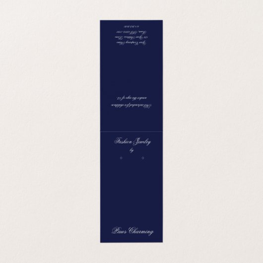 Kaart voor getentte marinescherm en grijze driehoe visitekaartje (Buitenkant ongevouwen)