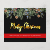 Kaart voor gevechtskerstmis met rode lijn (Voorkant)