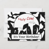 Kaart voor geveldroogde wisconsin Heilige Koe (Voorkant)