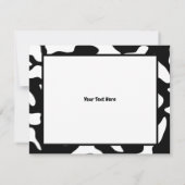 Kaart voor geveldroogde wisconsin Heilige Koe (Achterkant)