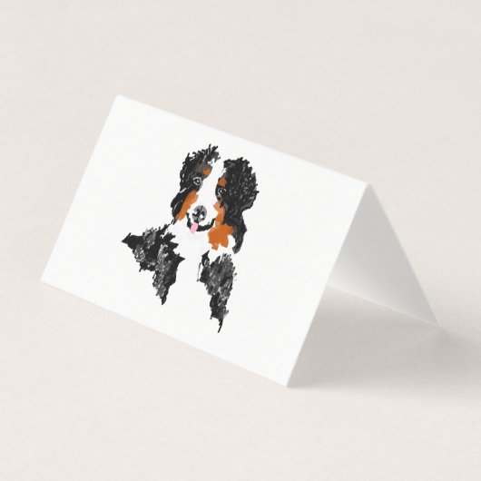 Kaart voor gevouwen noot : Bernese Mountain Dog (Voorkant)