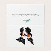 Kaart voor gevouwen noot : Bernese Mountain Dog (Buitenkant ongevouwen)