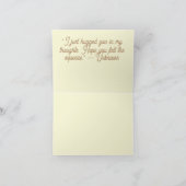 Kaart voor gevouwen notities: Puppy's gedachten (Binnen)