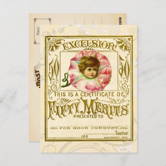 kaart voor goed gedrag (Voorkant / Achterkant)