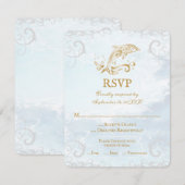 Kaart voor gouddolfijnweddenschap RSVP (Voorkant / Achterkant)