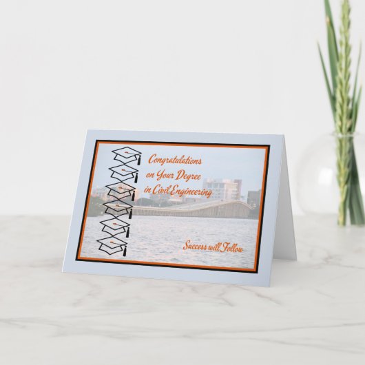 Kaart voor Graad in Burgerlijke bouwkunde (Voorkant)