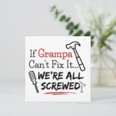 Kaart voor Grampa, Kaart voor Opa (Staand voorkant)