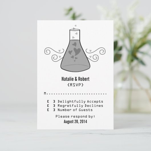 Kaart voor grijze zoete chemie (Staand voorkant)