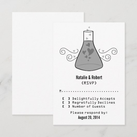 Kaart voor grijze zoete chemie (Voorkant / Achterkant)