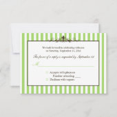 Kaart voor groen, wit en bruin gestreept antwoord (Voorkant)