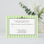 Kaart voor groen, wit en bruin gestreept antwoord (Staand voorkant)