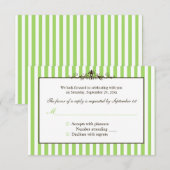 Kaart voor groen, wit en bruin gestreept antwoord (Voorkant / Achterkant)