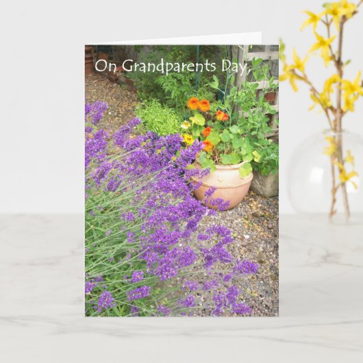 Kaart voor grootouderdag (Gele Bloem)