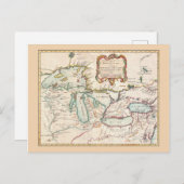  kaart voor Grote Meren (Voorkant / Achterkant)