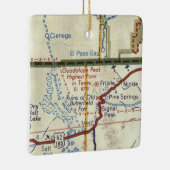  kaart voor Guadalupe Peak TX Keramisch Ornament (Rechts)