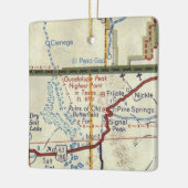  kaart voor Guadalupe Peak TX Keramisch Ornament (Links)