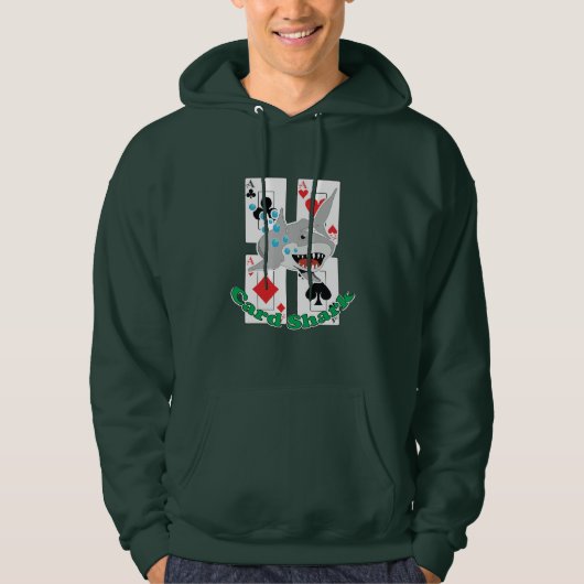 Kaart voor haaienpokerkaarten hoodie (Voorkant)