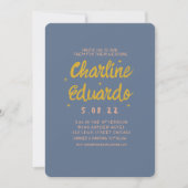 Kaart voor handschriftenretro Wedding-uitnodiging (Voorkant)