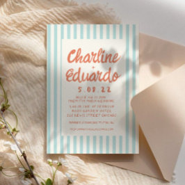 Kaart voor handschriftenretro Wedding-uitnodiging
