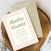 Kaart voor handschriftenretro Wedding-uitnodiging