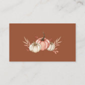 Kaart voor herfst pomkin Diaper Raffle Ticket Encl (Achterkant)