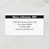 Kaart voor herinnering voor afspraak met professio afsprakenkaartje (Achterkant)