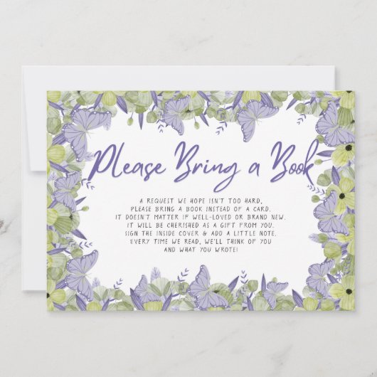 Kaart voor het aanvragen van een Baby shower voor (Voorkant)