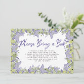 Kaart voor het aanvragen van een Baby shower voor (Staand voorkant)