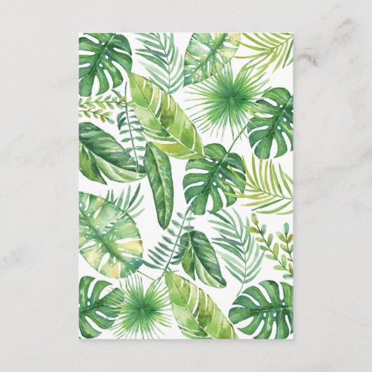 Kaart voor het aanvragen van oerwoud Book, Elephan (Achterkant)