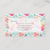 Kaart voor het aanwijzen van salon in gekleurde Fl Afsprakenkaartje (Achterkant)