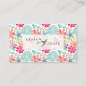 Kaart voor het aanwijzen van salon in gekleurde Fl Afsprakenkaartje (Voorkant)