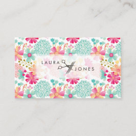 Kaart voor het aanwijzen van salon in gekleurde Fl Afsprakenkaartje