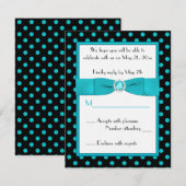 Kaart voor het beantwoorden van zwarte en Aqua Pol (Voorkant / Achterkant)