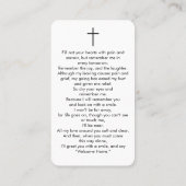 Kaart voor het begrafenisgebed van Arch Photo Memo Visitekaartje (Achterkant)