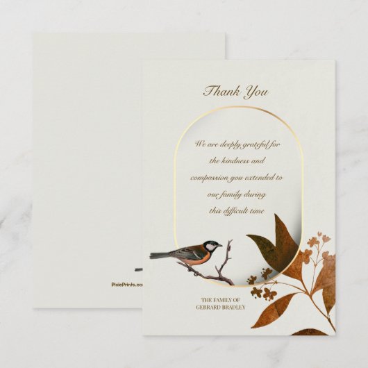 Kaart voor het bevestigen van sympathie (Voorkant / Achterkant)