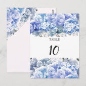 Kaart voor het blauwe tafel-blauwe tafel-rondetafe (Voorkant / Achterkant)