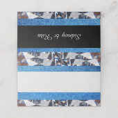 Kaart voor het Denim & Diamonds Collectie Plaatskaartje (Buitenkant ongevouwen)