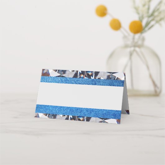 Kaart voor het Denim & Diamonds Collectie Plaatskaartje (Voorkant)