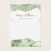 kaart voor het displayen van jade groene agaten ke (Voorkant)