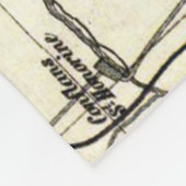  kaart voor het gebied van de Parijs- en de omring Fleece Deken (Hoek)