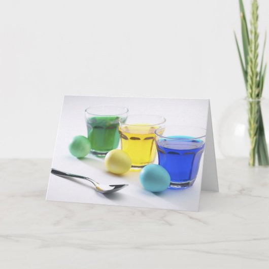 Kaart voor het kleuren van paaseieren (Voorkant)