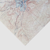 kaart voor het koppelen van Shasta-topografische Tissuepapier (Detail)