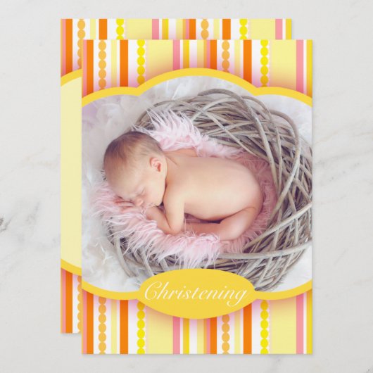 Kaart voor het maken van een proeffotoaankondiging (Voorkant / Achterkant)