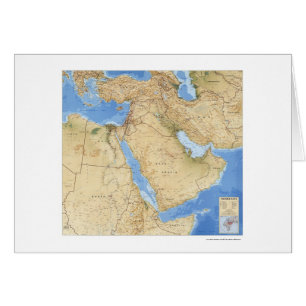 Kaart voor het Midden-Oosten 1993