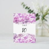 Kaart voor het monochrommelroze tafelzitje (Staand voorkant)