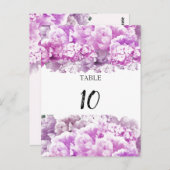 Kaart voor het monochrommelroze tafelzitje (Voorkant / Achterkant)