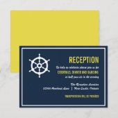 Kaart voor het ontvangen van marineslag en geel hu (Voorkant / Achterkant)