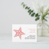 Kaart voor het ontvangen van Starfish Wedding Encl (Staand voorkant)